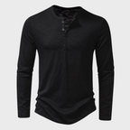 Maqiato | Men's Cotton Blend Long Sleeve Henley