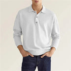 Maqiato | Men's Cotton Blend Long Sleeve Polo
