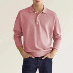 Maqiato | Men's Cotton Blend Long Sleeve Polo