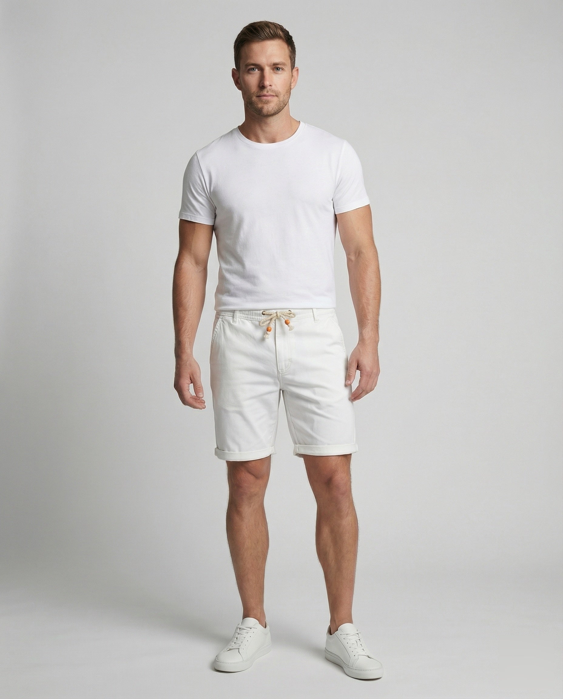 Maqiato | Men's Cotton Drawstring Bermuda Shorts