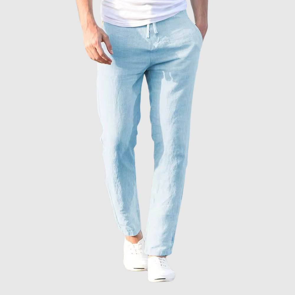 Maqiato | Men's Cotton Linen Blend Pants