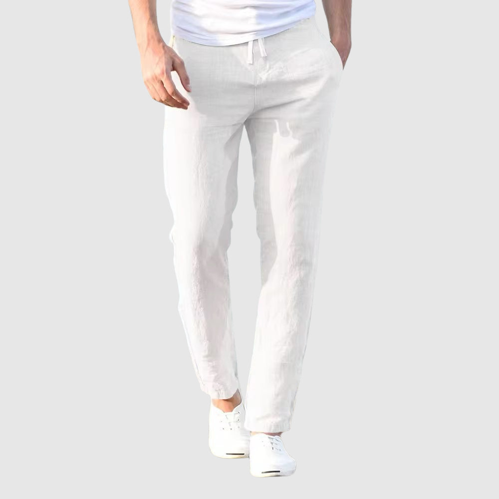 Maqiato | Men's Cotton Linen Blend Pants