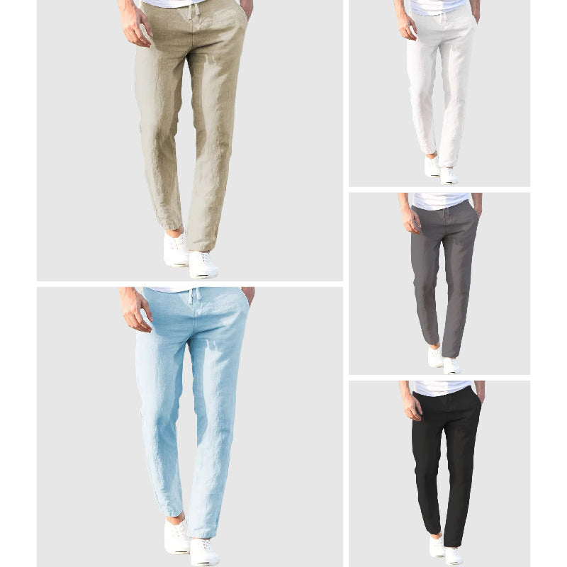 Maqiato | Men's Cotton Linen Blend Pants