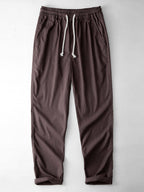 Maqiato | Men's Crochet Knit Shirt & Linen Blend Pants Set