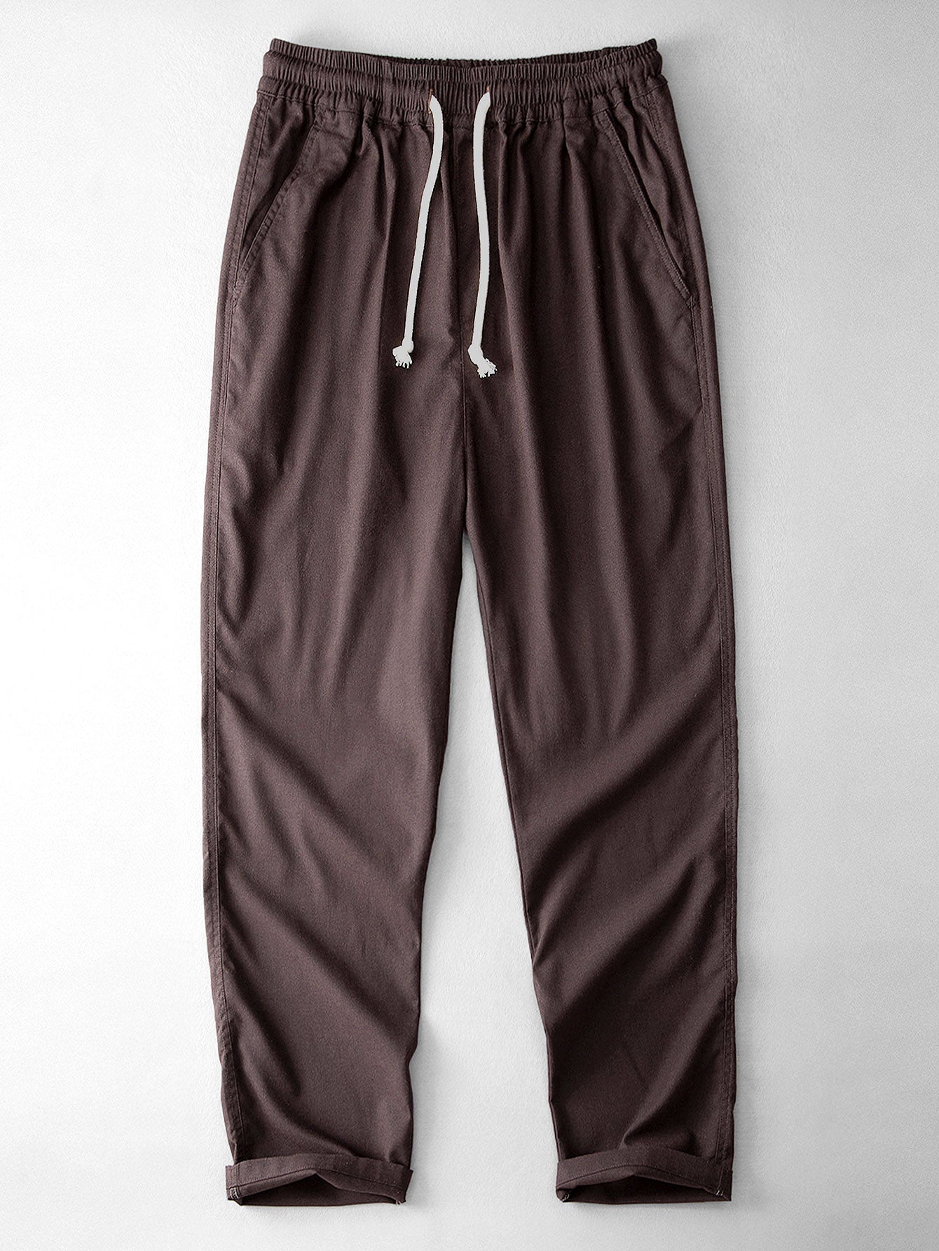 Maqiato | Men's Crochet Knit Shirt & Linen Blend Pants Set