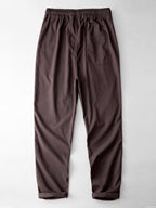 Maqiato | Men's Crochet Knit Shirt & Linen Blend Pants Set