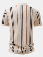 Maqiato | Men's Crochet Knit Shirt & Linen Blend Pants Set