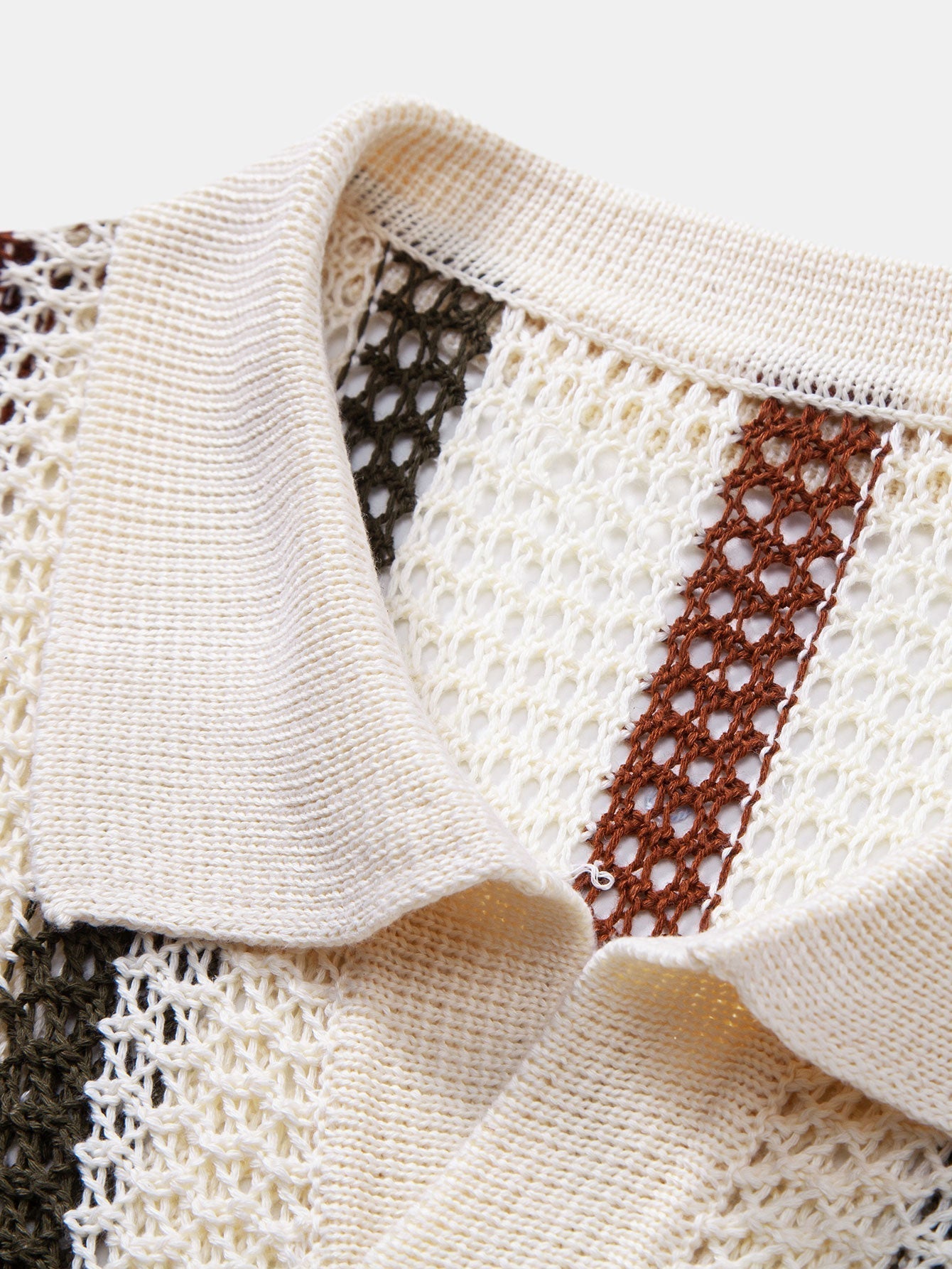 Maqiato | Men's Crochet Polo & Linen Trousers Set