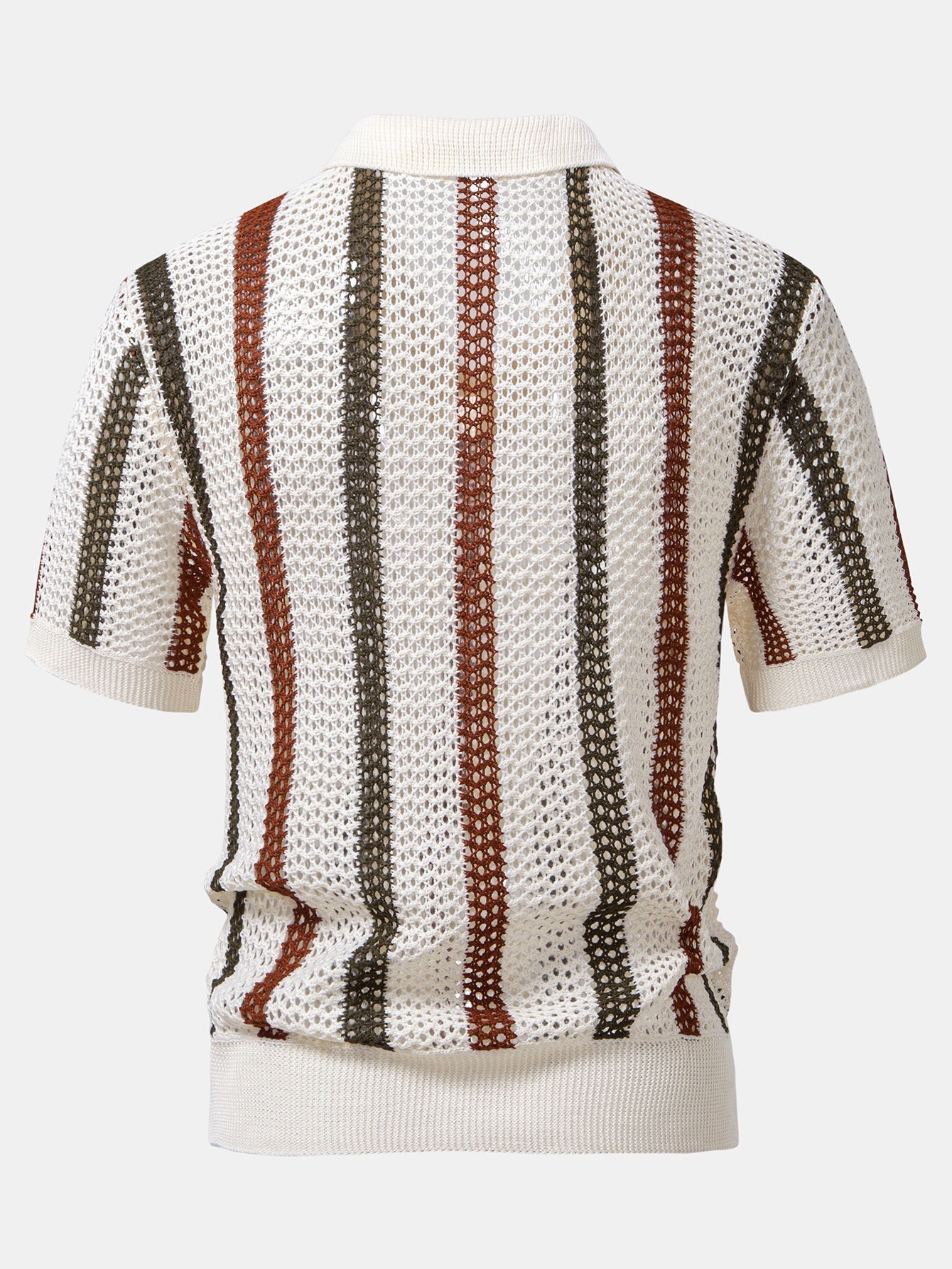 Maqiato | Men's Crochet Polo & Linen Trousers Set