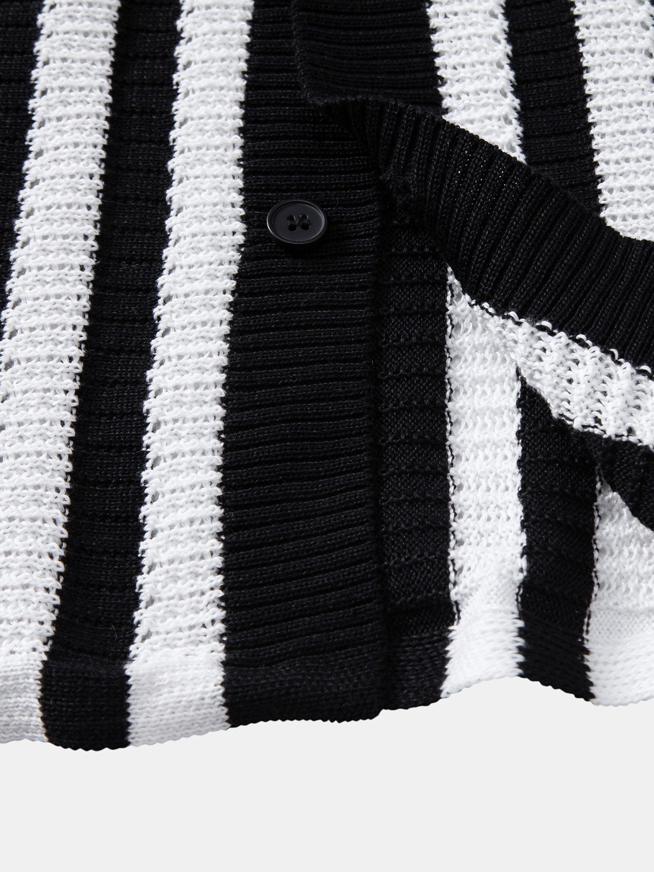 Maqiato | Men's Crochet Stripe Shirt & Linen Pants Set
