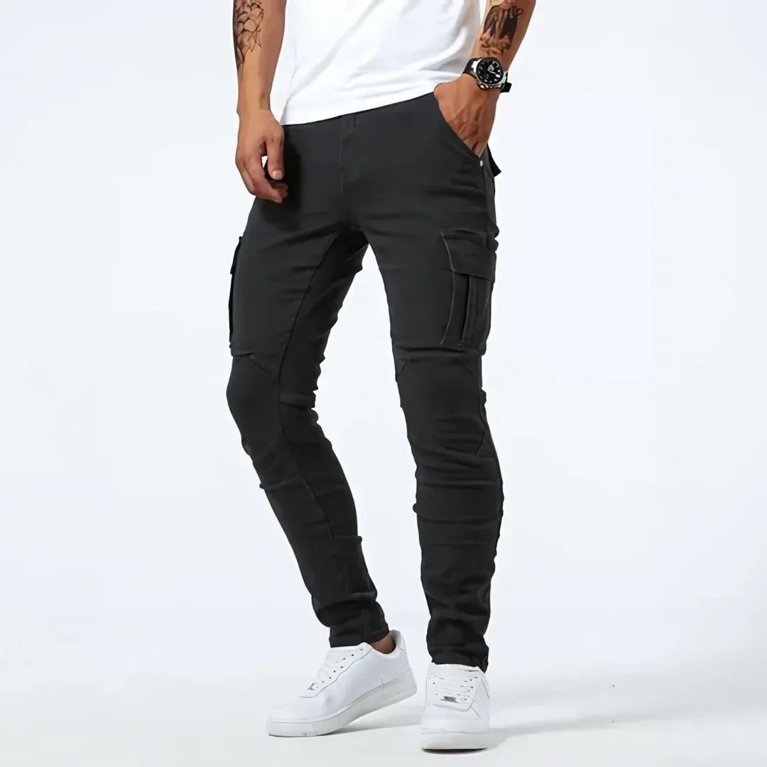 Maqiato | Men's Denim Cargo Jeans