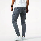 Maqiato | Men's Denim Cargo Jeans