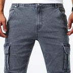 Maqiato | Men's Denim Cargo Jeans