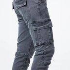 Maqiato | Men's Denim Cargo Jeans