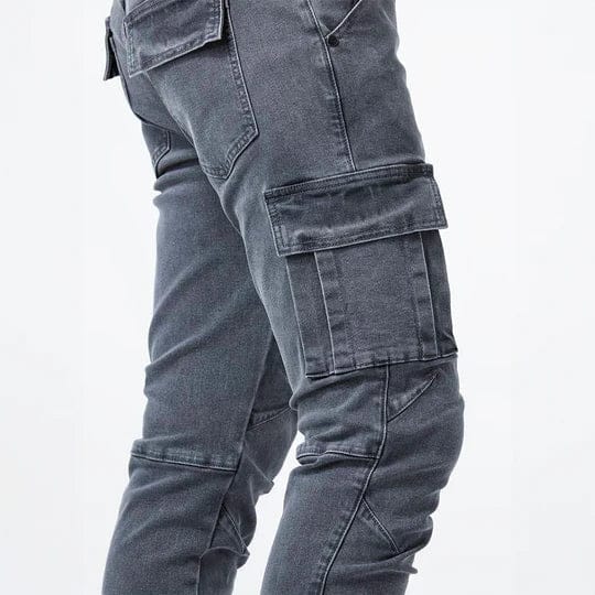 Maqiato | Men's Denim Cargo Jeans