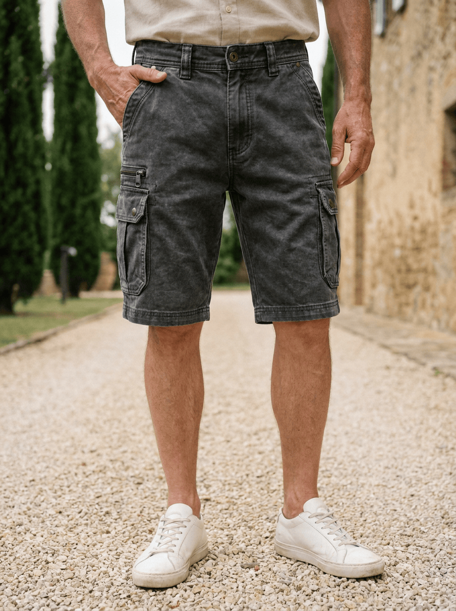Maqiato | Men's Denim Cargo Shorts