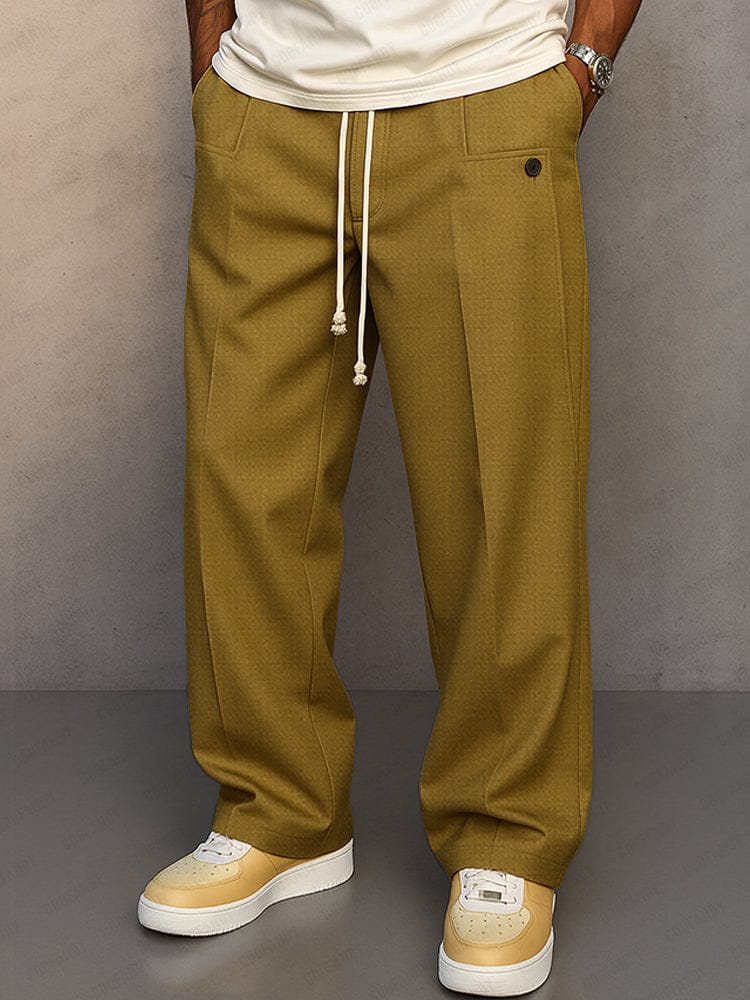 Maqiato | Men's Drawstring Cotton Pants
