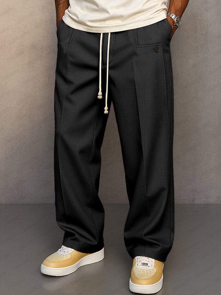 Maqiato | Men's Drawstring Cotton Pants