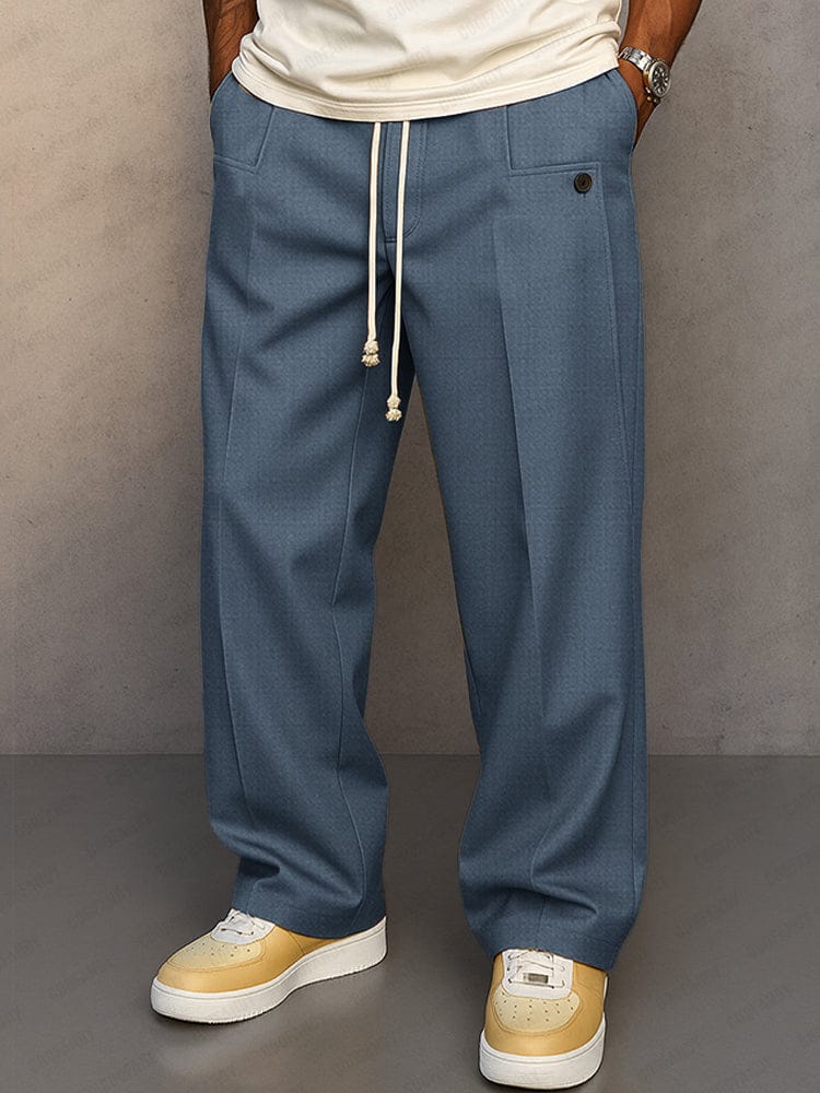 Maqiato | Men's Drawstring Cotton Pants