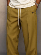 Maqiato | Men's Drawstring Cotton Pants