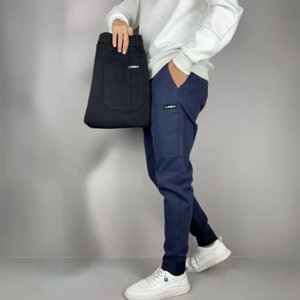 Maqiato | Men's Elastic Waist Cargo Pants