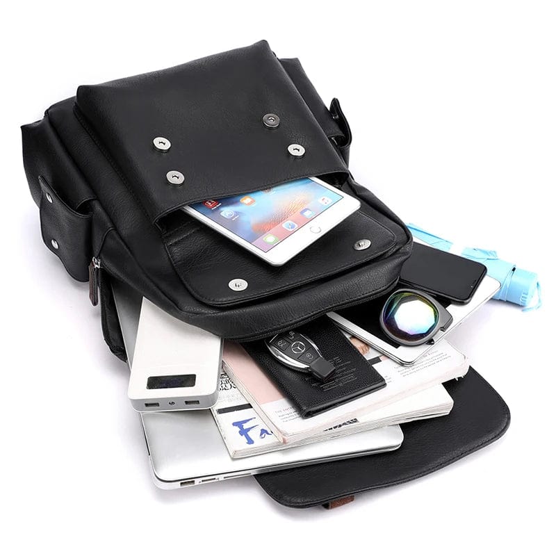 Maqiato | Men's Faux Leather Backpack