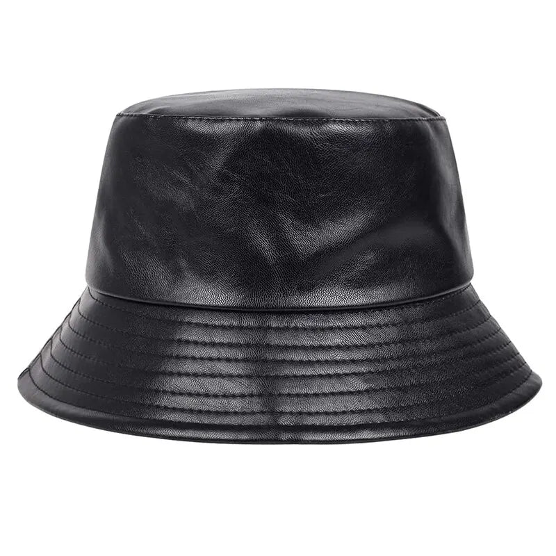 Maqiato | Men's Faux Leather Bucket Hat