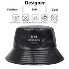 Maqiato | Men's Faux Leather Bucket Hat