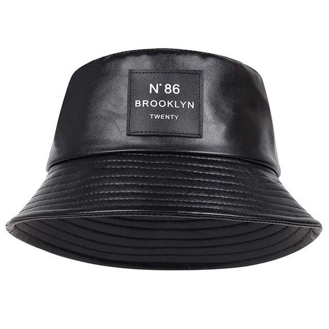 Maqiato | Men's Faux Leather Bucket Hat