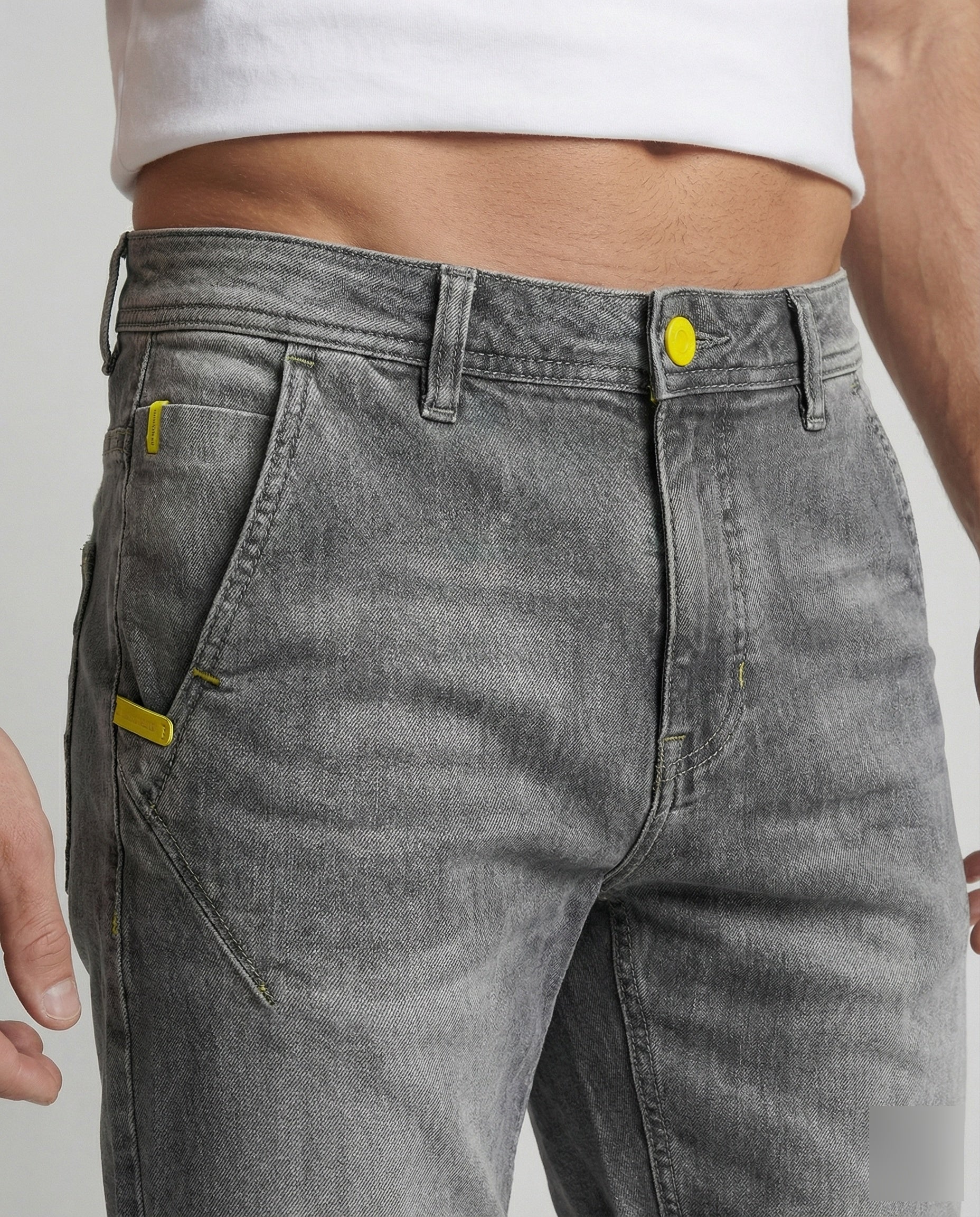 Maqiato | Men's Five-Pocket Denim Bermuda Shorts