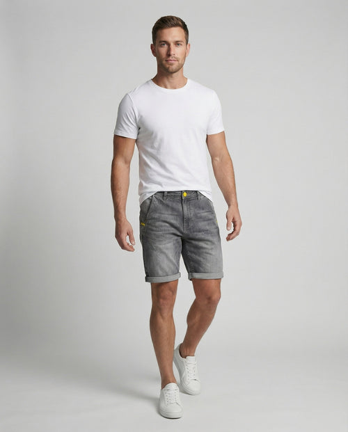 Maqiato | Men's Five-Pocket Denim Bermuda Shorts