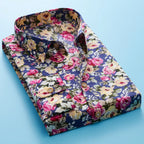 Maqiato | Men's Floral Print Short Sleeve Shirt