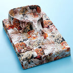 Maqiato | Men's Floral Print Short Sleeve Shirt
