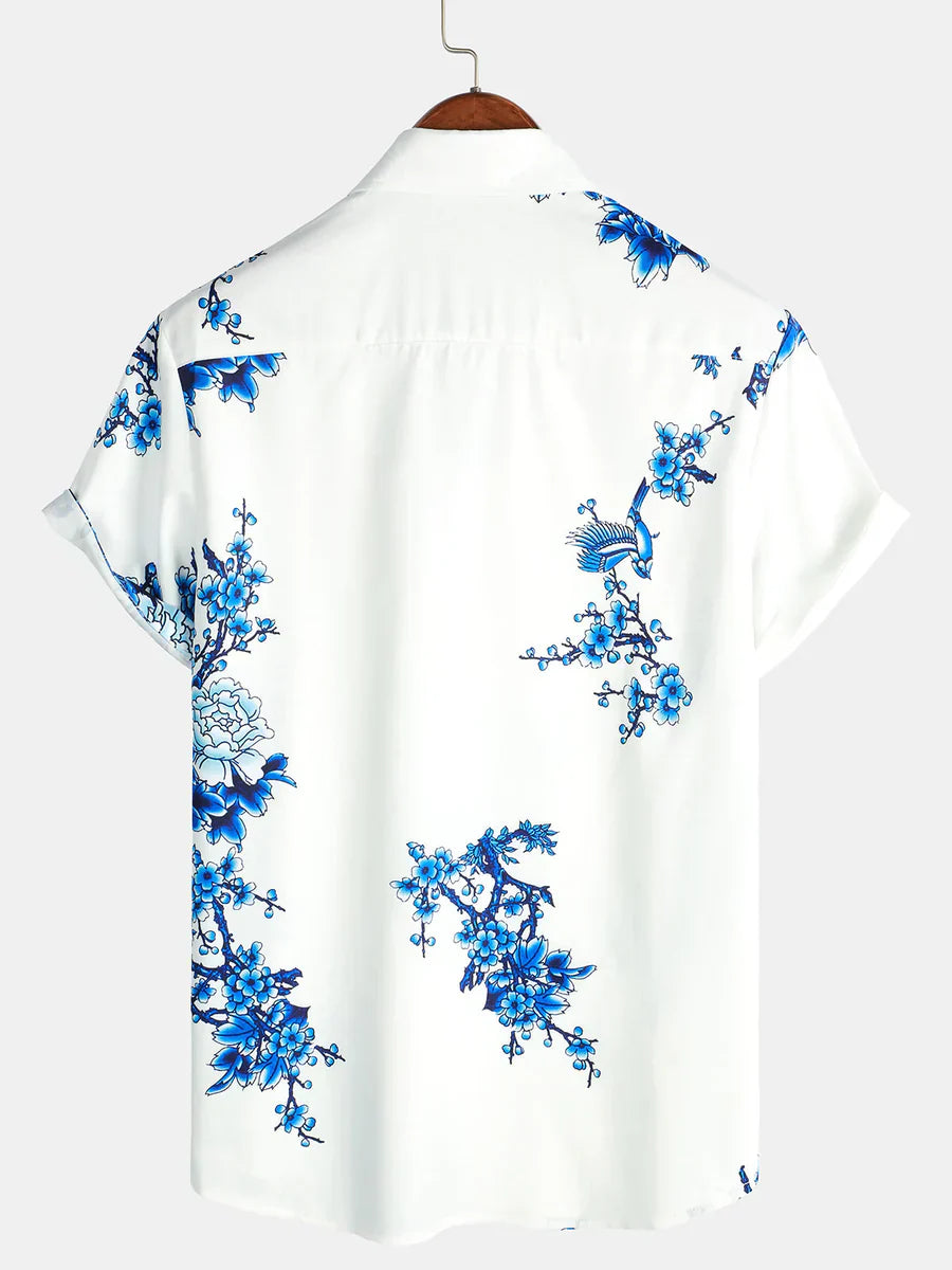 Maqiato | Men's Floral Short Sleeve Shirt