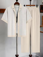Maqiato | Men's Geometric Print Summer Set