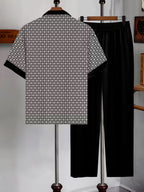 Maqiato | Men's Geometric Print Summer Set