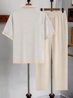 Maqiato | Men's Geometric Print Summer Set