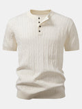 Maqiato | Men's Henley Knit & Slim Fit Pants Set