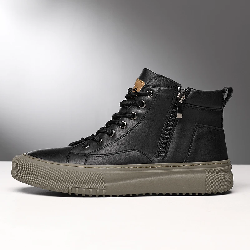 Maqiato | Men's High-Top Sneakers in Black