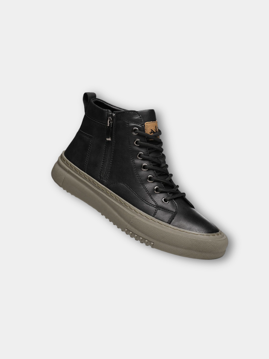 Maqiato | Men's High-Top Sneakers in Black