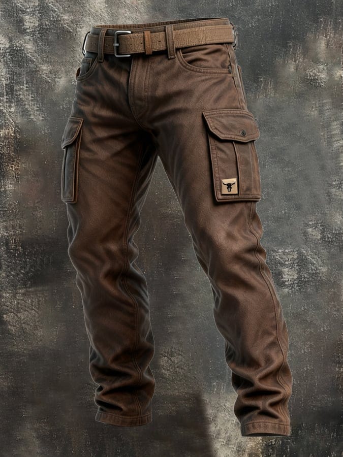 Maqiato | Men's Insulated Utility Pants in Brown