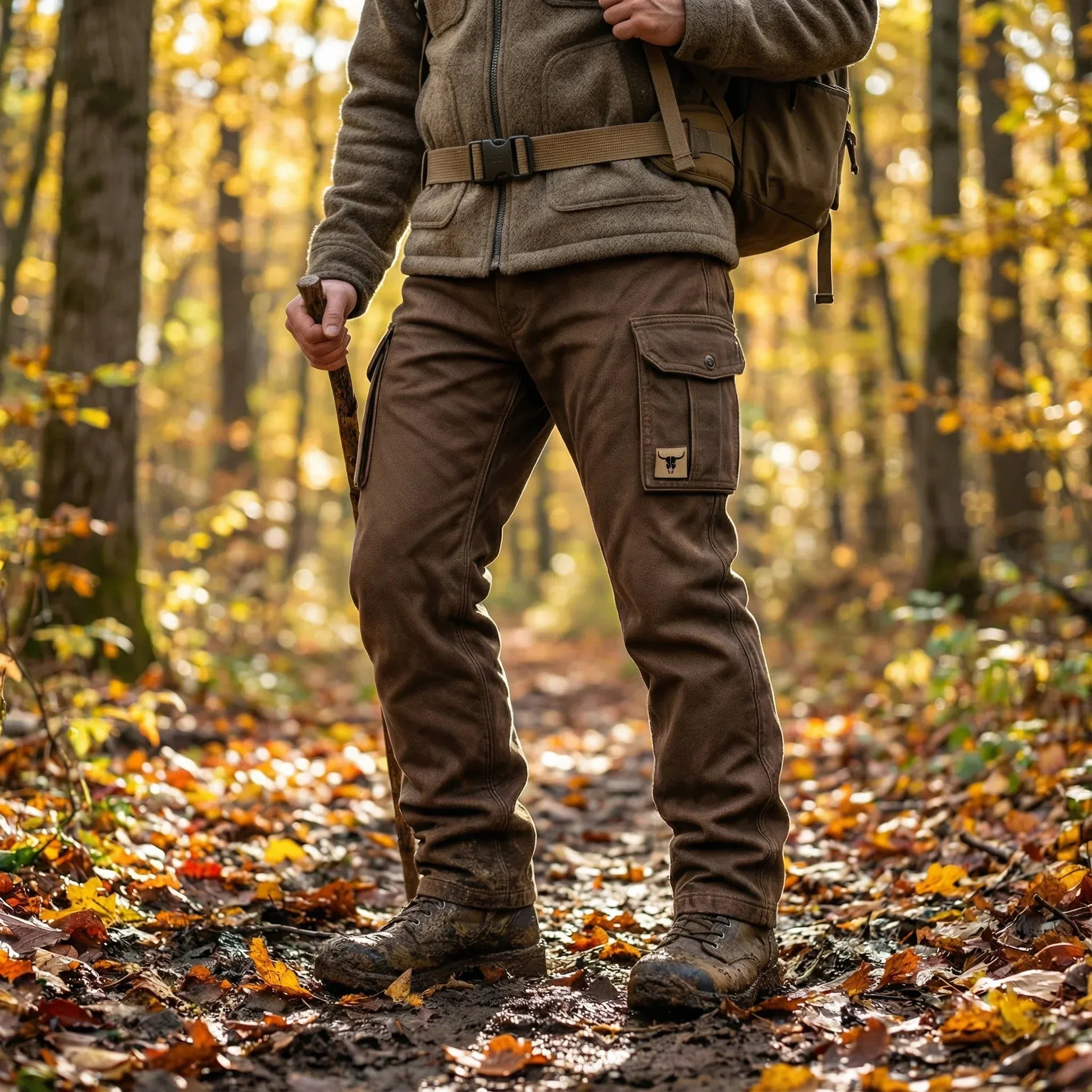 Maqiato | Men's Insulated Utility Pants in Brown
