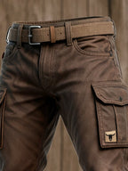 Maqiato | Men's Insulated Utility Pants in Brown