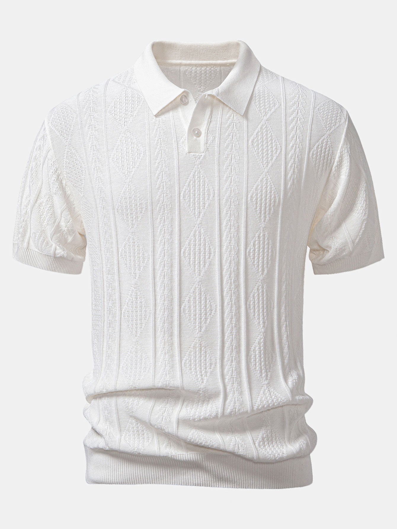 Maqiato | Men's Jacquard Polo & Slim Fit Pants Set