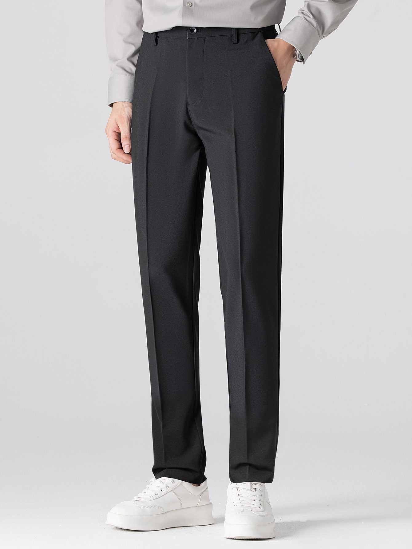 Maqiato | Men's Jacquard Polo & Slim Fit Pants Set
