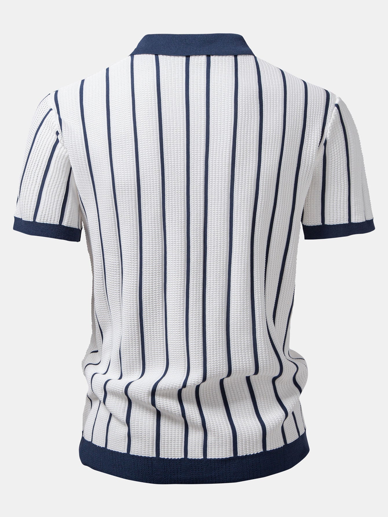 Maqiato | Men's Knit Striped Shirt & Linen Trouser Set