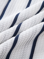 Maqiato | Men's Knit Striped Shirt & Linen Trouser Set