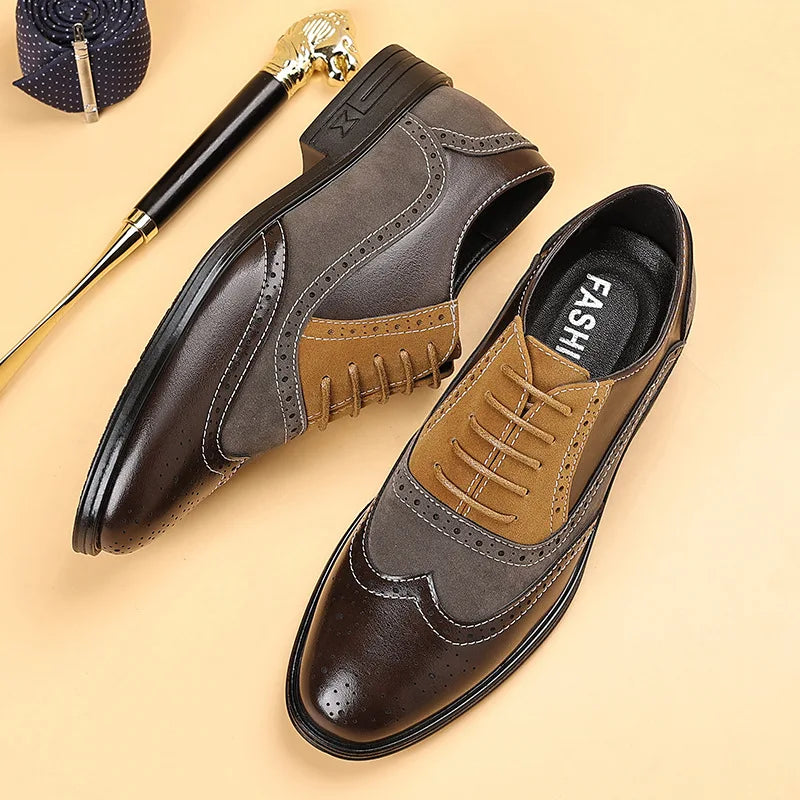 Maqiato | Men's Lace-Up Brogue Shoes
