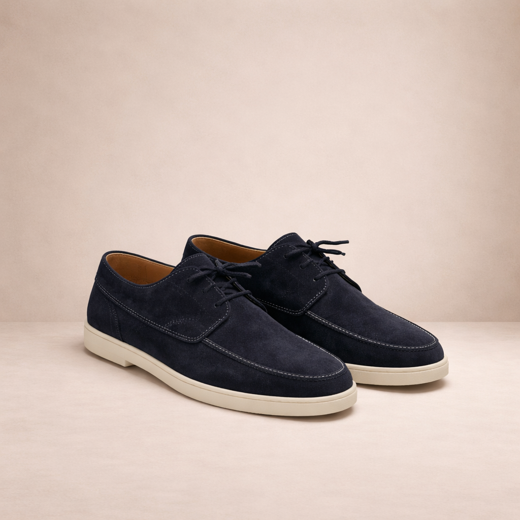 Maqiato | Men's Lace-Up Classic Loafers in Black