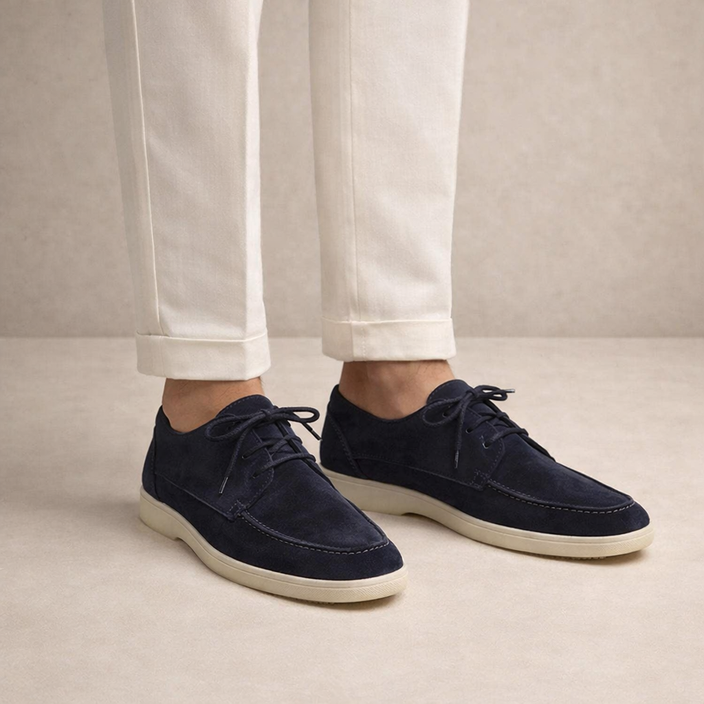 Maqiato | Men's Lace-Up Classic Loafers in Black